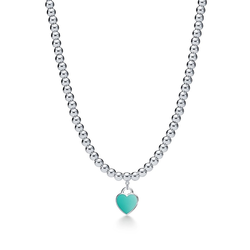 Tiffany blue heart necklaces